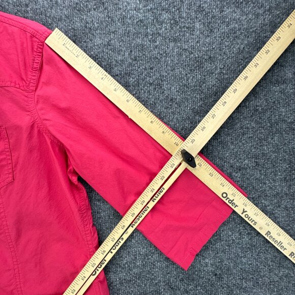 Harley Davidson Shirt Womens Large Pink Pearl Snap Embroidered Studded Bikercore - Picture 15 of 16